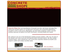 Tablet Screenshot of concreteshopincorporated.com
